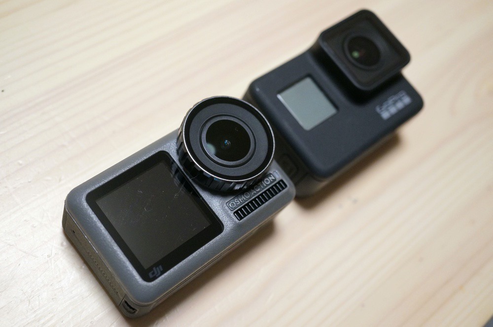 Osmo ActionとGoPro HERO7 Black