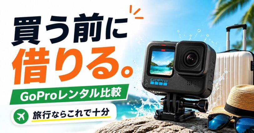 GoProレンタル比較の記事アイキャッチ画像