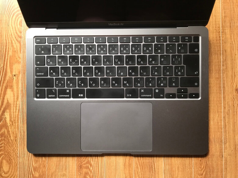 M1 Macbook Airのキーボード