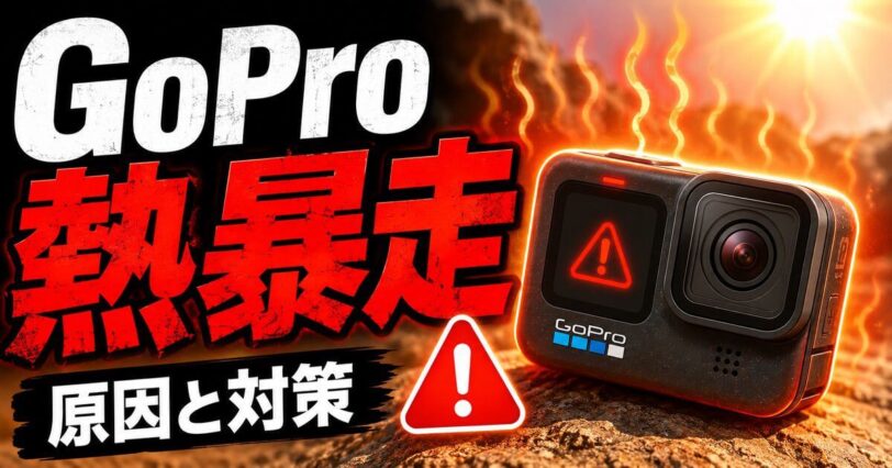 GoProが熱暴走する原因と対策を解説するアイキャッチ画像