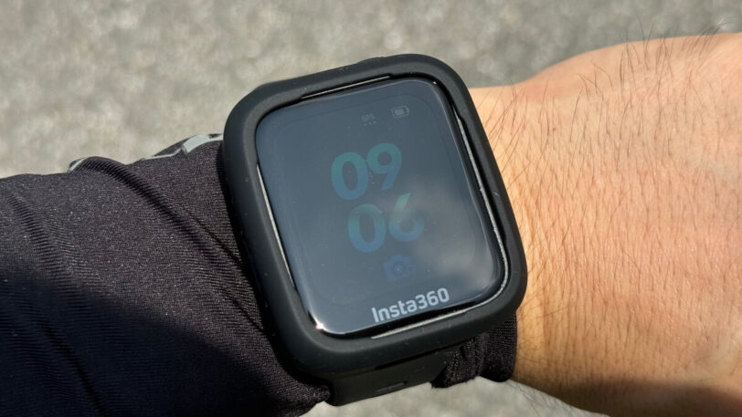 Insta360 GPSプレビューリモコンを腕に装着