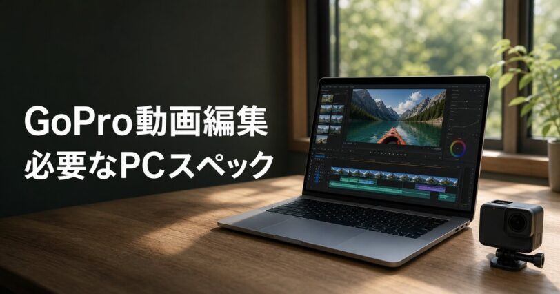 GoPro動画編集に必要なPCスペックを紹介するアイキャッチ画像