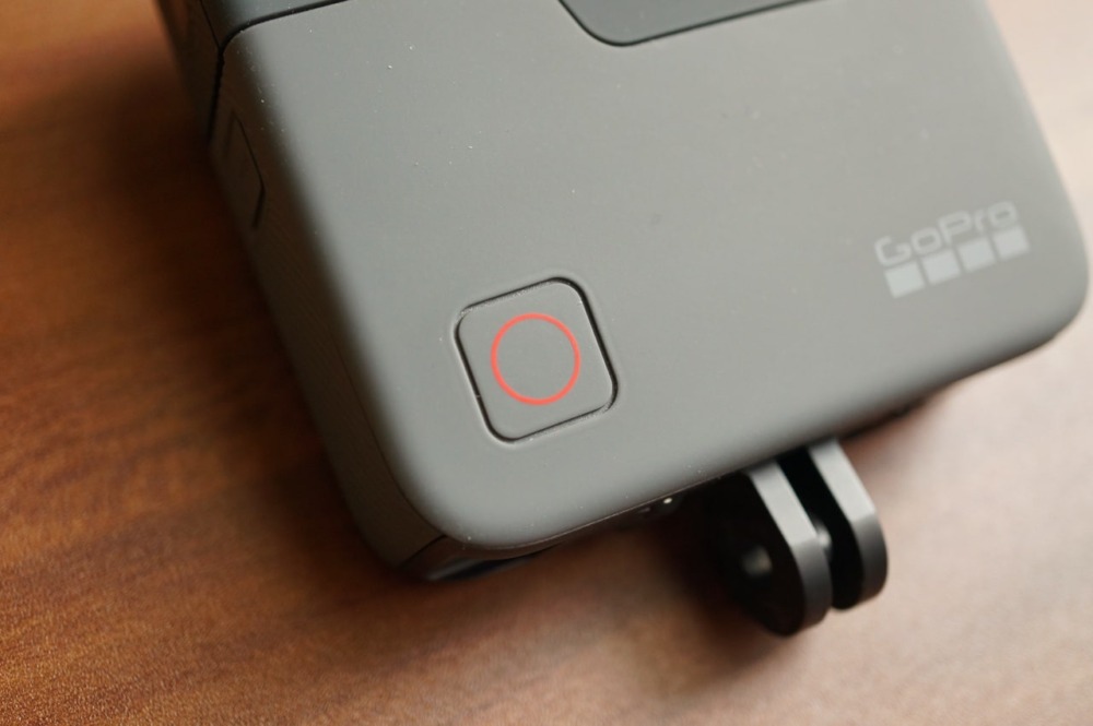 GoPro Fusionのシャッターボタン