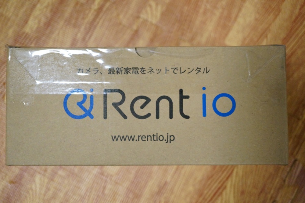 Rentioのロゴ入りダンボール