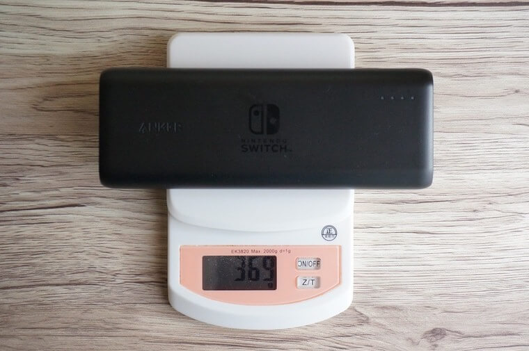 Anker PowerCore 20100 Nintendo Switch Editionの重さ