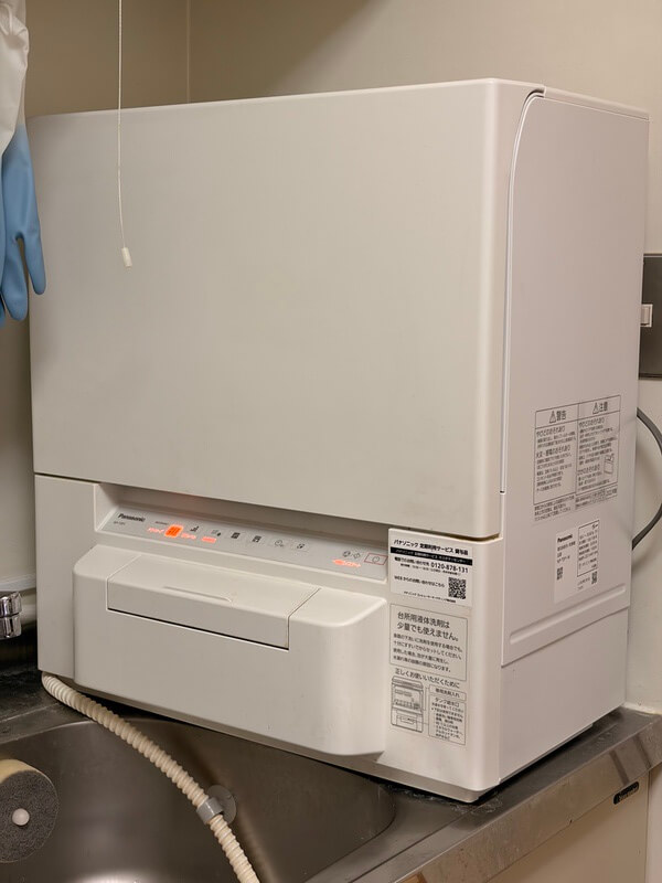 キッチンに置いたNP-TSP1のサイズ感と高さの圧迫感